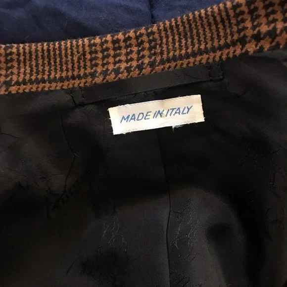 VTG BRIONI for Neiman Marcus luxury houndstooth sport coat - Picture 13 of 16